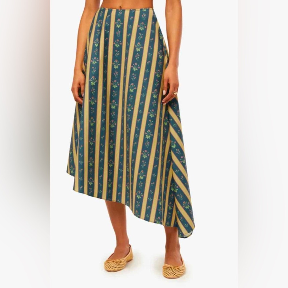 WEWOREWHAT Asymmetrical Midi Skirt - Size 2